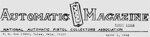 Automatic Magazine's First Masthead - April 1, 1968